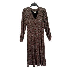 Boden Long Sleeve Empire Jersey Women's Tea Dress Multicolored Size 6R